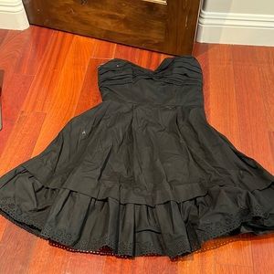 Betsey Johnson Strapless Black dress